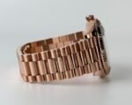 Rolex Day-Date 40 Rose Gold Chocolate Diamond Dial & Fluted Bezel President Bracelet 228235 - - Image 5