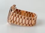 Rolex Day-Date 40 Rose Gold Chocolate Diamond Dial & Fluted Bezel President Bracelet 228235 - - Image 9