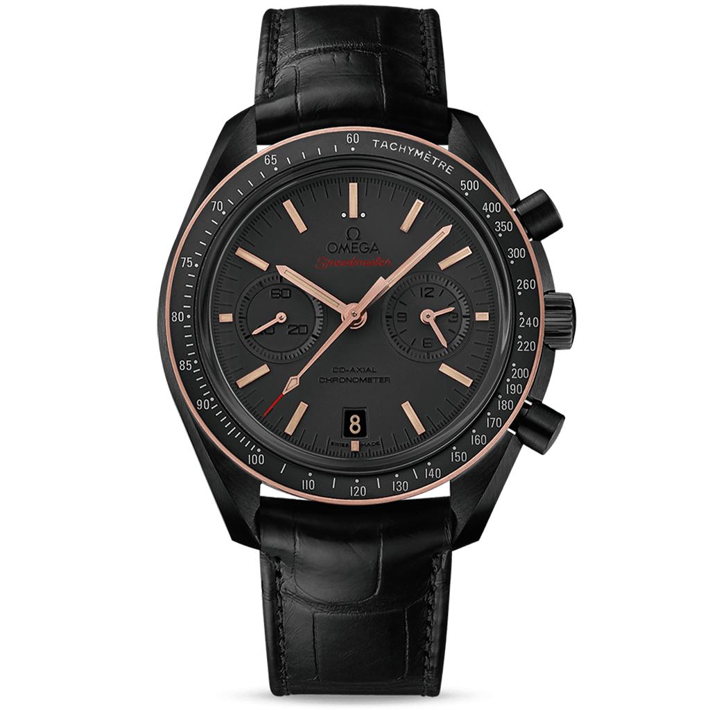 31163445106001.png Speedmaster Dark Side Of The Moon Co‑Axial Chronometer Chronograph 44.25 mm Sedna Black 311.63.44.51.06.001 - Image 1