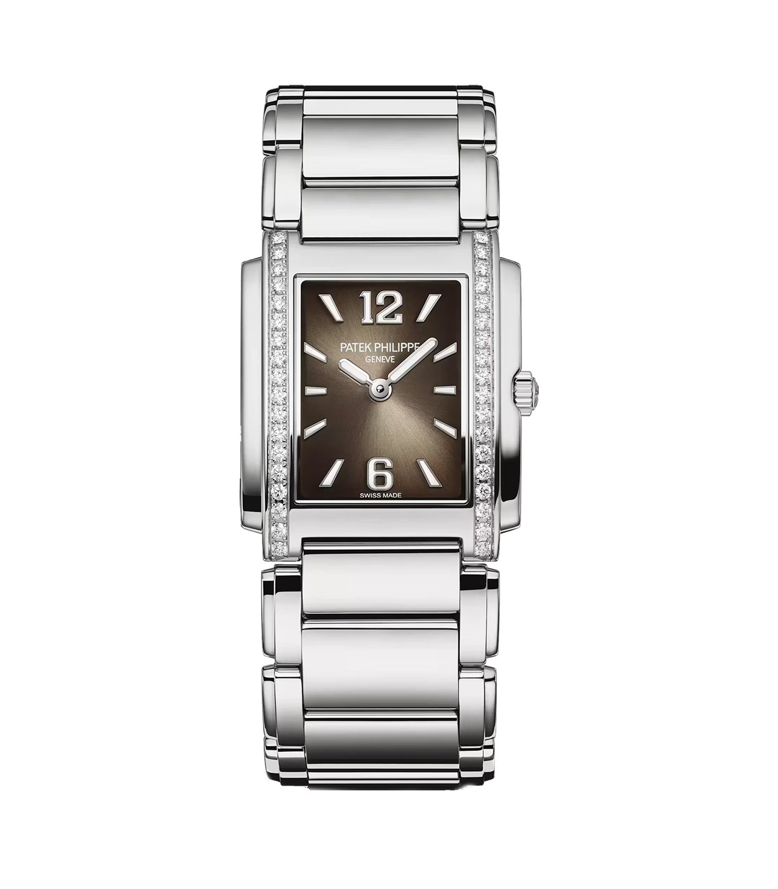 4910-1_2d1dff75-c141-428e-8901-f4085e2a7117.jpg Stainless Steel 25mm Diamond Bezel On Gray Dial Quartz - Image 1