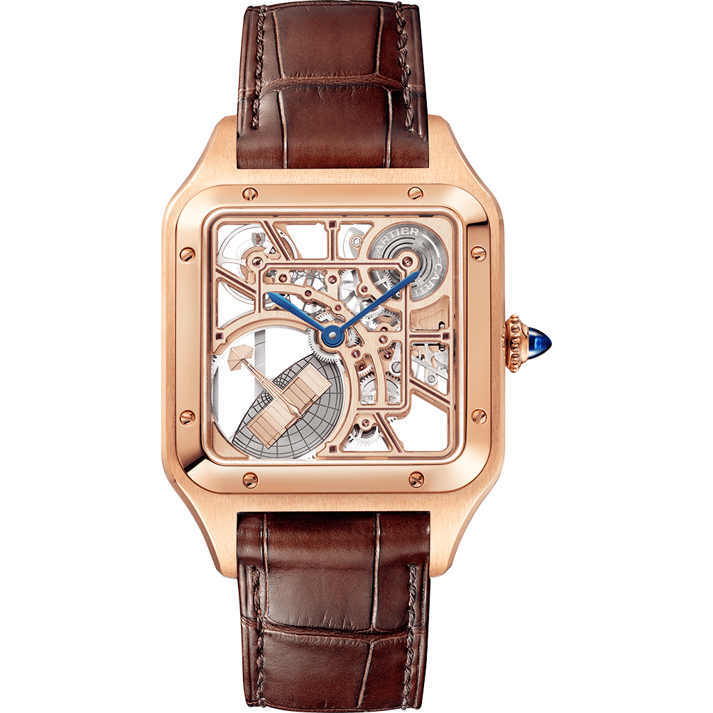 CRWHSA0030_0.png Santos-Dumont Skeleton Watch CRWHSA0030 - Image 1