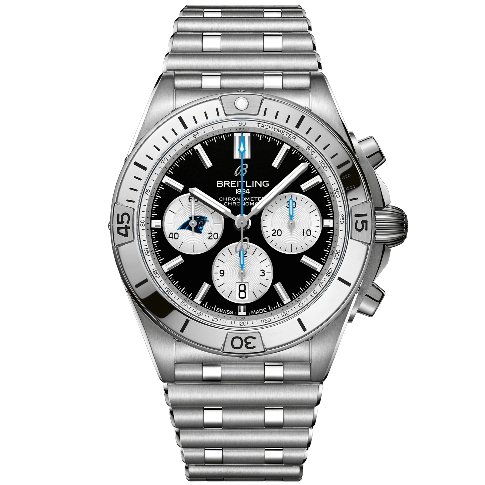 Chronomat_B0142_AB01342B1B5A1_STEEL_CAROLINA_PANTHERS_DIGITAL-scaled-1.png Chronomat B01 42 NFL Carolina Panthers Edition AB01342B1B5A1 - Image 1