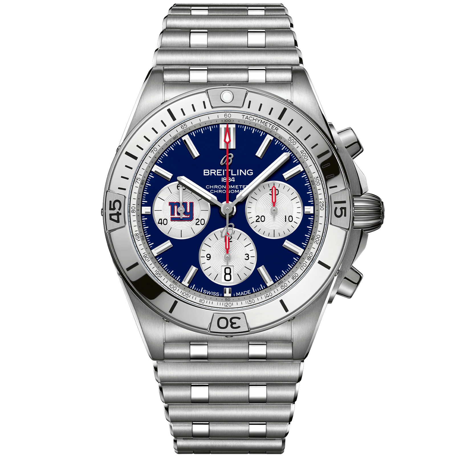 Chronomat_B0142_AB01342B1CAA1_STEEL_NEW_YORK_GIANTS_DIGITAL-scaled-1.png Chronomat B01 42 NFL New York Giants Edition AB01342B1CAA1 - Image 1