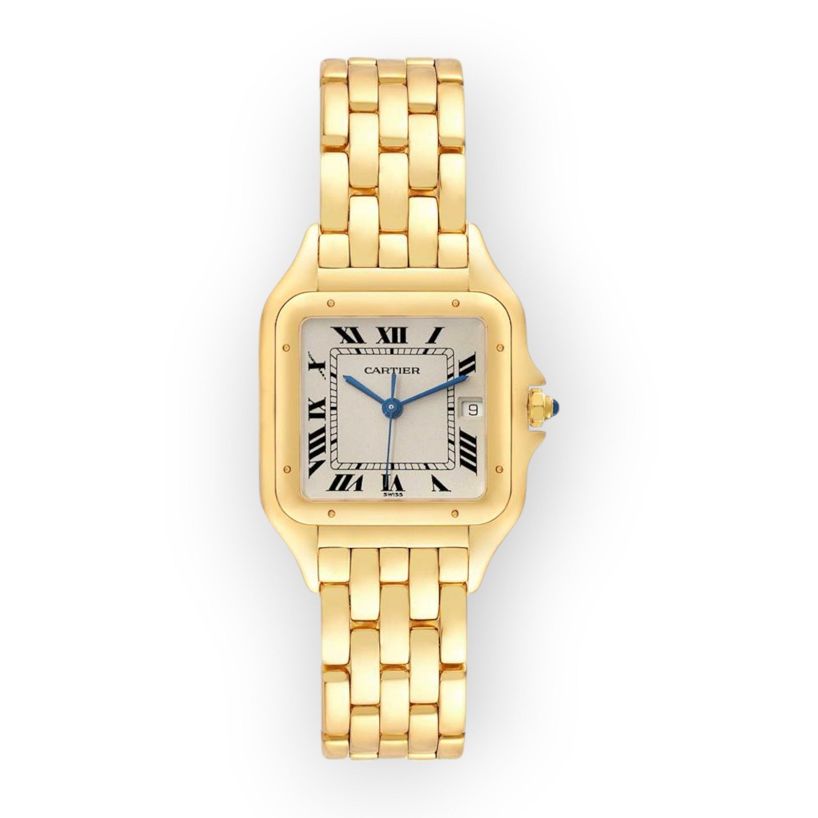 Pre-Owned-Cartier-Panthere-XL-27mm-Yellow-Gold-Unisex-Watch-W25014B9-JD-Watches-NY.jpg Cartier Panthere XL 27mm Yellow Gold Unisex Watch W25014B9 - Image 1