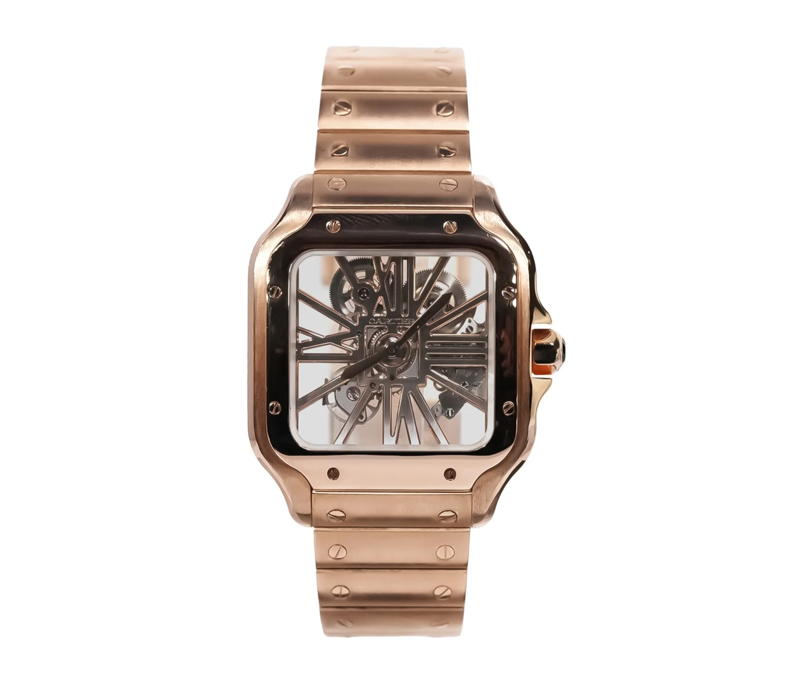 Pre-Owned-Cartier-Santos-Skeleton-40_5mm-Rose-Gold-WHSA0016-JD-Watches-NY.png Cartier Santos Skeleton 40.5mm Rose Gold - WHSA0016 - Image 1