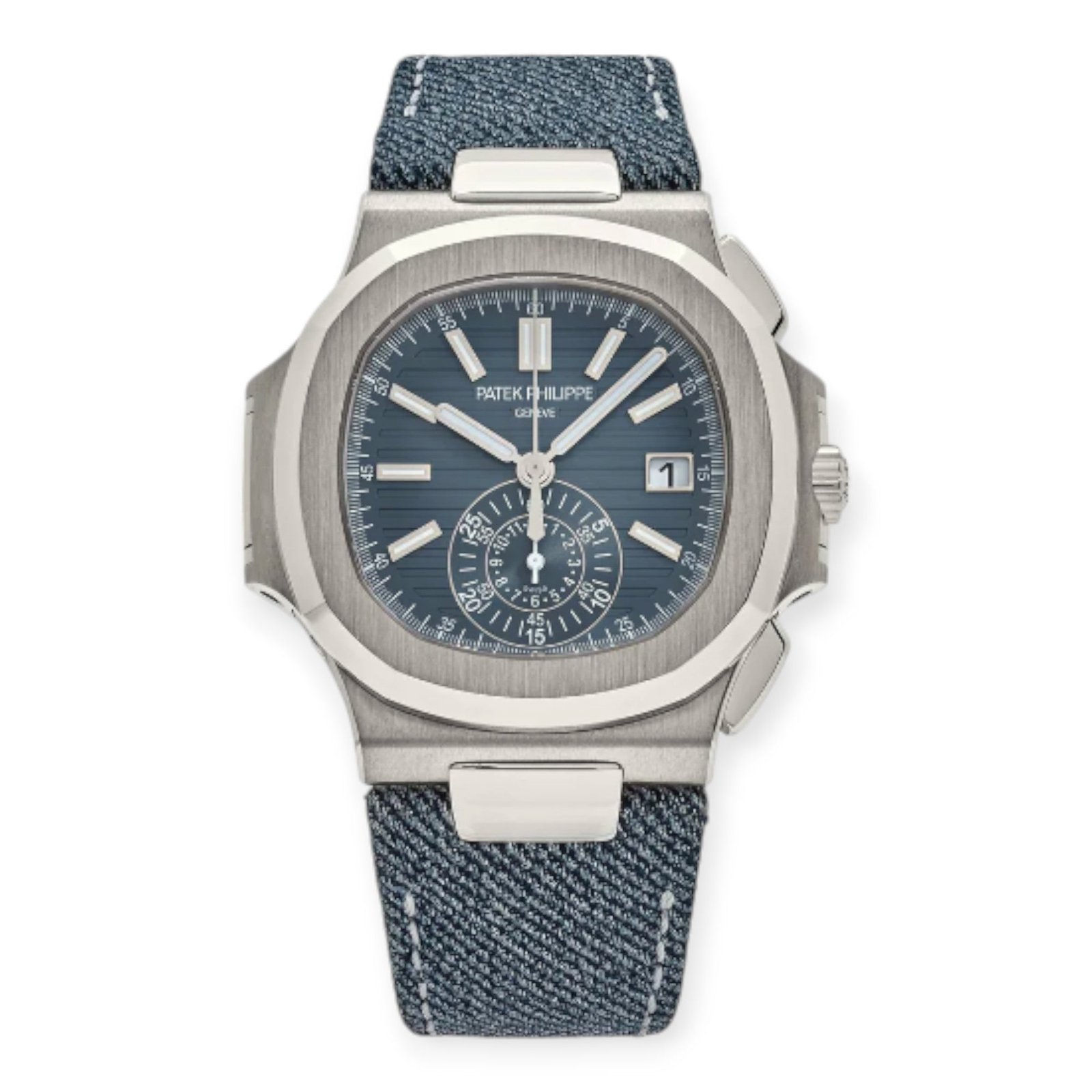 Pre-Owned-Patek-Philippe-Nautilus-5980-Denim-Steel-Mens-Watch-JD-Watches-NY.jpg Patek Philippe Nautilus 5980 Denim Steel Mens Watch - Image 1