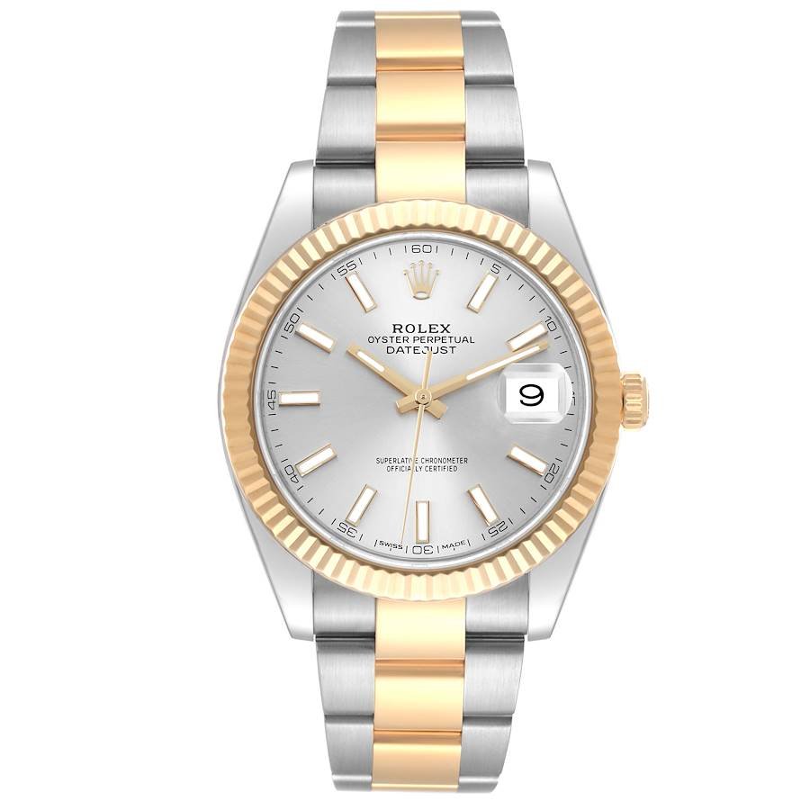 Pre-Owned-Rolex-Datejust-41-Steel-Yellow-Gold-126333-Silver-Dial-Mens-Watch-JD-Watches-NY.jpg Rolex Datejust 41 Steel Yellow Gold 126333 Silver Dial Mens Watch - Image 1