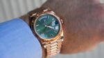 Rolex Day-Date 228235 – 40mm Everose Gold with Olive Green Roman Dial - Image 3