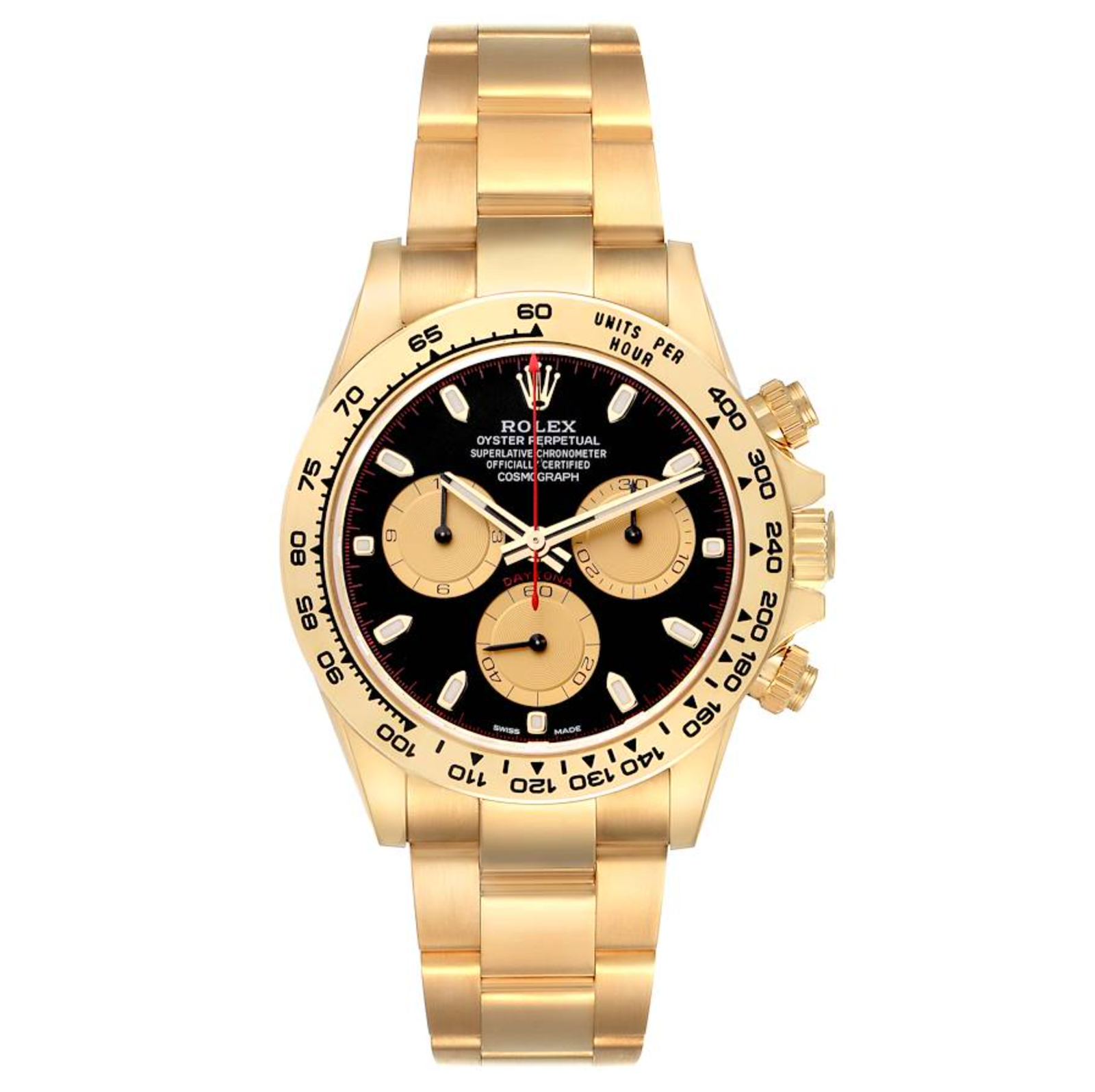 Pre-Owned-Rolex-Daytona-Cosmograph-Black-Dial-Yellow-Gold-40mm-JD-Watches-NY.png Rolex Daytona Cosmograph Black Dial Yellow Gold 40mm - Image 1