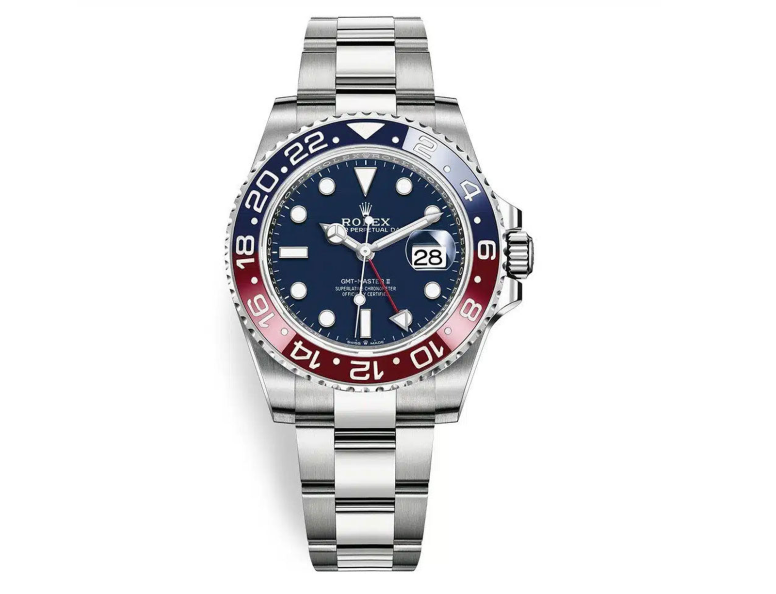 Pre-Owned-Rolex-GMT-Master-II-Pepsi-18k-White-Gold-with-Blue-Dial-Ref_-126719BLRO-JD-Watches-NY.png Rolex GMT-Master II “Pepsi” – 18k White Gold with Blue Dial Ref. 126719BLRO - Image 1