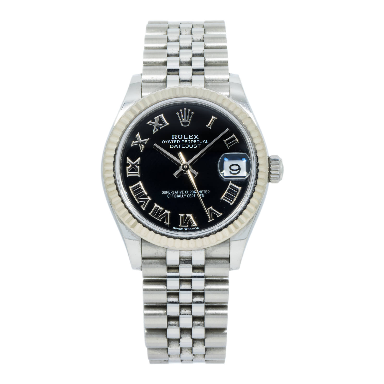 Pre-Owned-Rolex-Ladies-Datejust-31mm-278274-with-Fluted-Bezel-and-Stainless-Steel-Jubilee-Bracleet-JD-Watches-NY.png Rolex Ladies Datejust 31mm 278274 with Fluted Bezel and Stainless Steel Jubilee Bracleet - Image 1