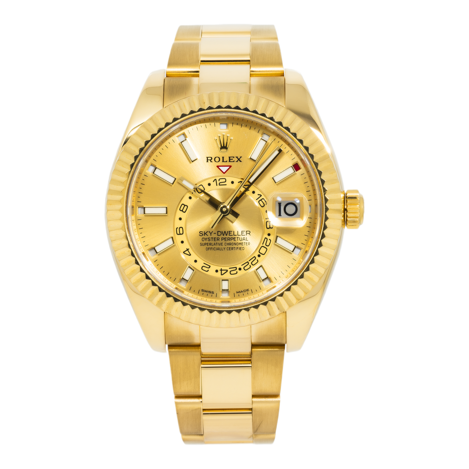 Pre-Owned-Rolex-Sky-Dweller-326938-42mm-18k-Yellow-Gold-Champagne-Dial-with-Champagne-Hour-Markers-Oyster-Bracelet-Year-2020-2024-JD-Watches-NY.png Rolex Sky-Dweller 326938 42mm 18k Yellow Gold Champagne Dial with Champagne Hour Markers – Oyster Bracelet (Year: 2020-2024) - Image 1