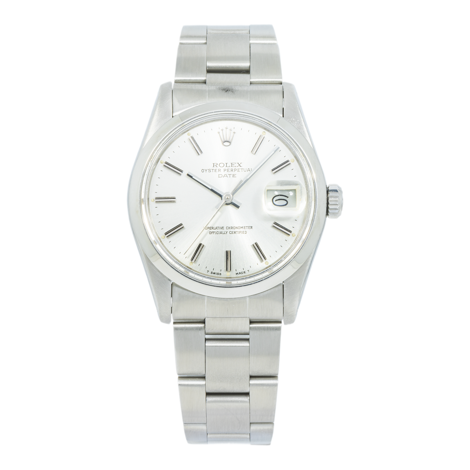 Pre-Owned-Rolex-Stainless-Steel-Oyster-Perpetual-Date-15000-with-Oyster-Bracelet-JD-Watches-NY.png Rolex Stainless Steel Oyster Perpetual Date (15000) with Oyster Bracelet - Image 1