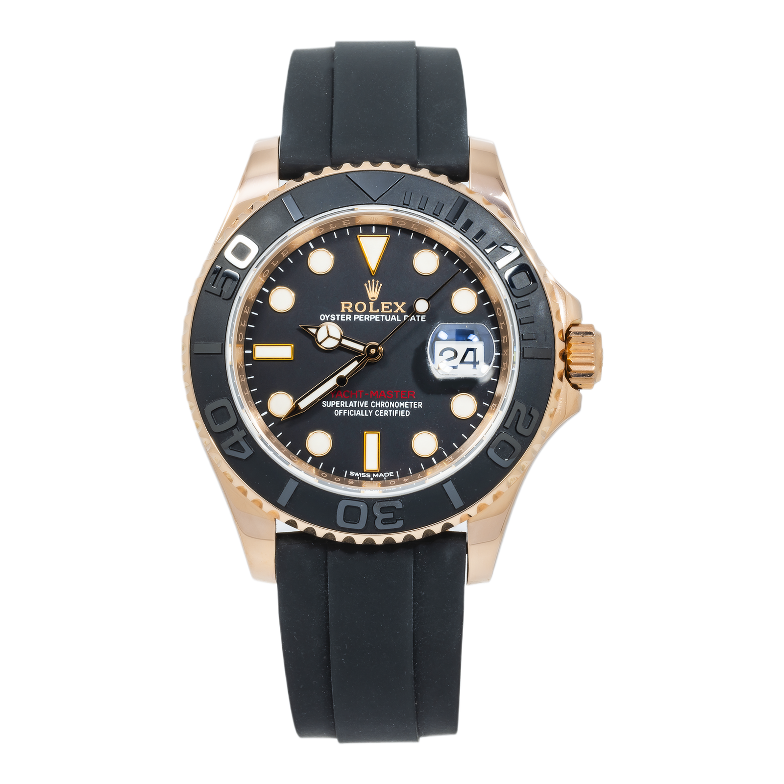 Pre-Owned-Rolex-Yacht-Master-40mm-116655-Everose-Gold-Black-Dial-Oysterflex-Bracelet-Mens-Watch-Year-2015-to-2018-JD-Watches-NY.png Rolex Yacht-Master 40mm 116655 Everose Gold Black Dial Oysterflex Bracelet Men’s Watch (Year: 2015 to 2018) - Image 1