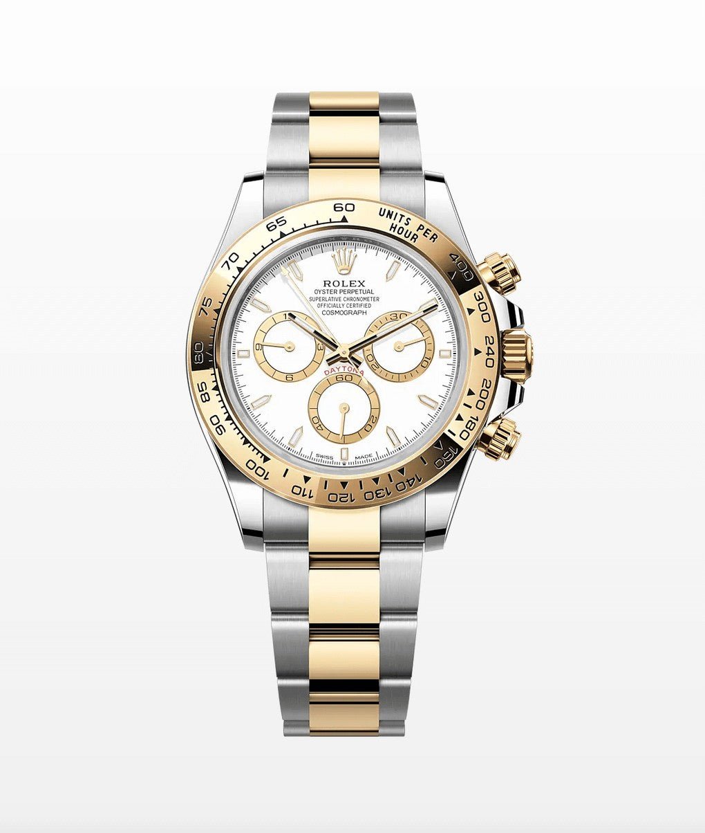 Rolex_-_126503_-_White_Dial.jpg Rolex 126503 Cosmograph Daytona Steel/18K Yellow Gold White Dial - Image 1