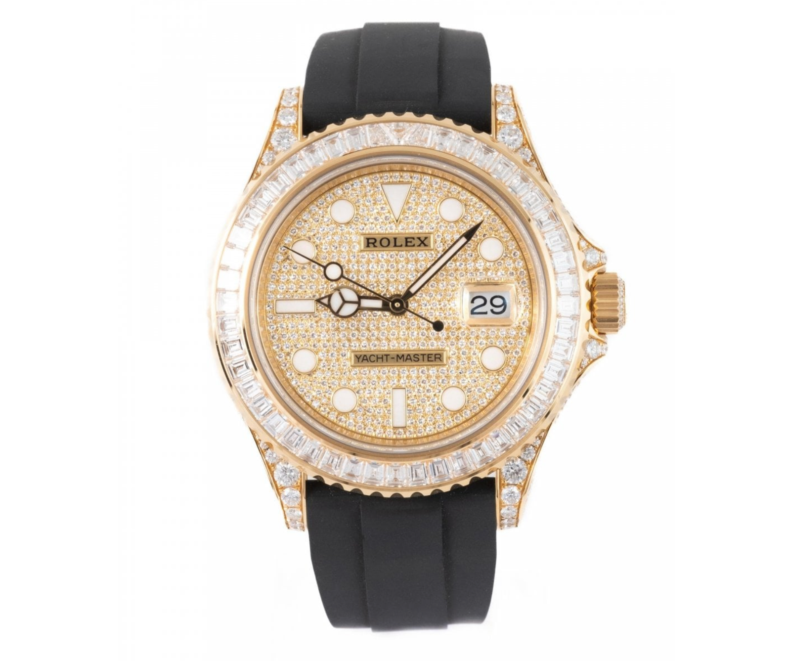 Screenshot2025-09-15at5.38.07PM.png Rolex Yacht-Master 42 – Yellow Gold with Baguette Diamond Bezel & Pave Diamond Dial | Ref. 226668TBR - Image 1